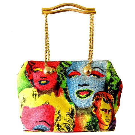 Gianni Versace Incredibly Rare Warhol Collection Handbag 1991 Monroe