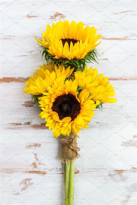 Yellow Sunflower Bouquet Stock Photo Containing Sunflower And Bouquet