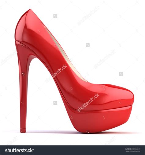 Red High Heel Wedges Mad Heel