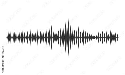 Sound Wave Signal In Vibration Graph Form For Voice Recording