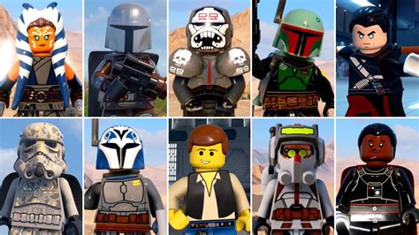 All Dlc Characters In Lego Star Wars The Skywalker Saga Youtube