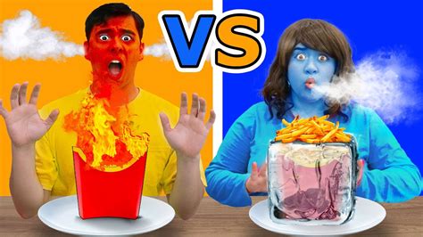 Hot Vs Cold Food Eating Challenge Fun Diy Pranks And Hot Sex Picture