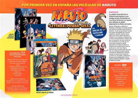 Naruto La Leyenda De La Piedra De Gelel A La Venta El 24 De Mayo En