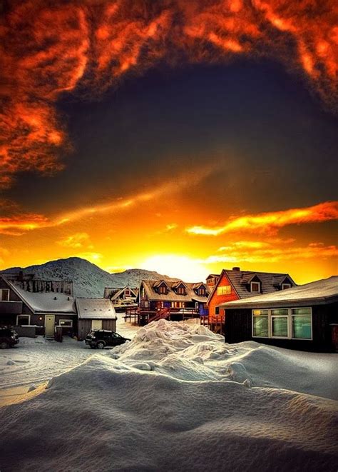 Early Sunrise In Nuuk Greenland By Thorbjørn Fessel Photography