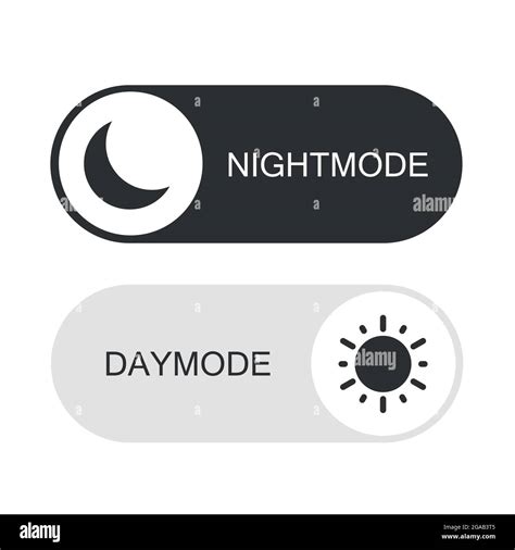 Day And Night Mode Switcher On Off Switch Element For Mobile App Web