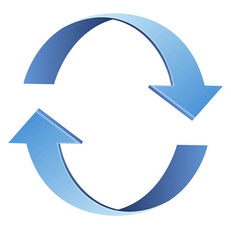 Two Blue Arrows Circle Free Image Download