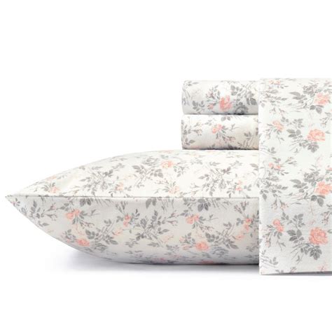 Incredible by victoria's secret (2). Laura Ashley Crestwood 4-Piece Light Pastel Gray Floral ...