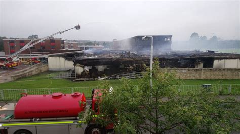 Pictures Show Woodmill High School In Fife Devastated After Huge Fire