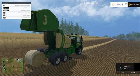 Krone Round Baler V10 • Farming Simulator 19 17 15 Mods Fs19 17