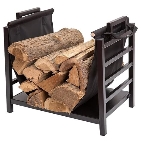 Doeworks Inch Firewood Racks Fireplace Log Holder With Canvas Carrier Amazon Co Uk Kitchen