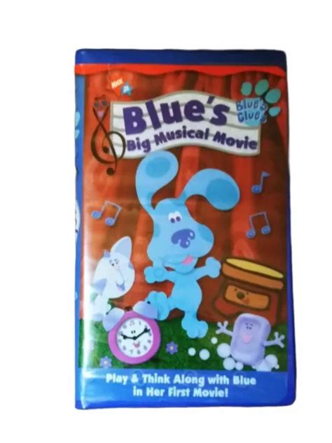 BLUES CLUES BIG Musical St Movie VHS Clamshell Nick Jr Burns