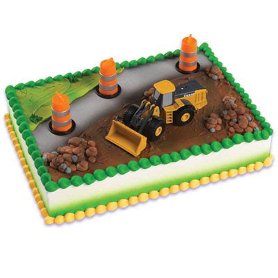 Construction vehicle cake toppers cupcake inserts flags dessert table decoration. Shop Bakery - Decorated Cakes - John Deere Construction ...