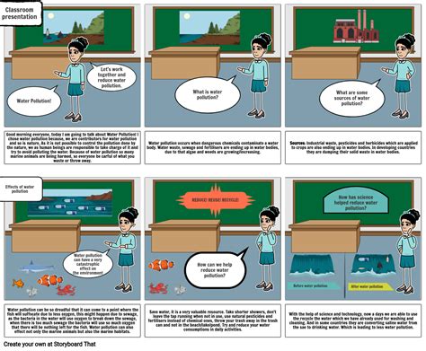 Water Pollution Storyboard By 218c7a11