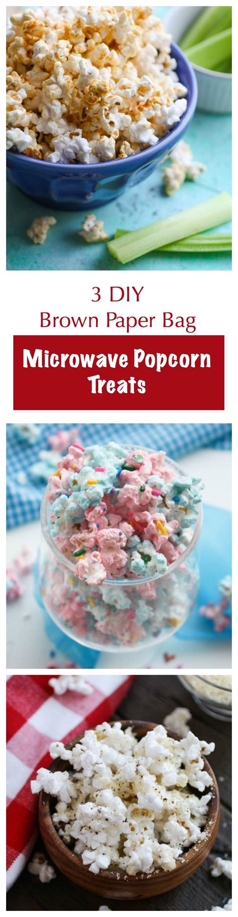 3 Diy Brown Paper Bag Microwave Popcorn Treats