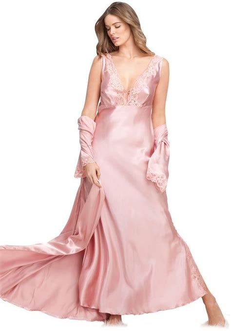 Modern Nightgown Amusing Picture Satin Dress Long Night Gown