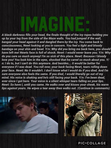 Maze Runner Imagine Newt Imagine Maze Runner Thomas Maze Runner