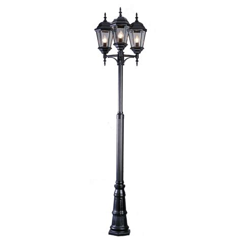 Look for solar lights with an internal sensing feature that automatically turns on the lights when the sun sets. Shop Bel Air Lighting 3 Light Outdoor Post Light Pole at Lowes.com