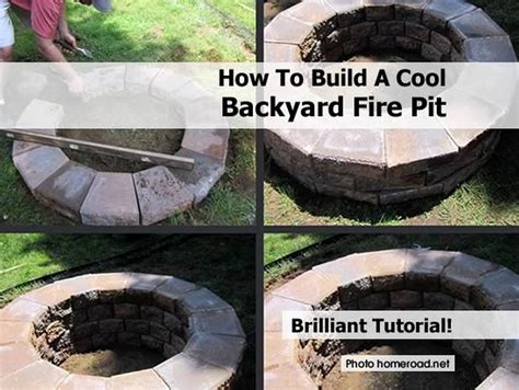 This fire pit is easy to make, inexpensive and only takes a few hours to make. How To Build A Cool Backyard Fire Pit