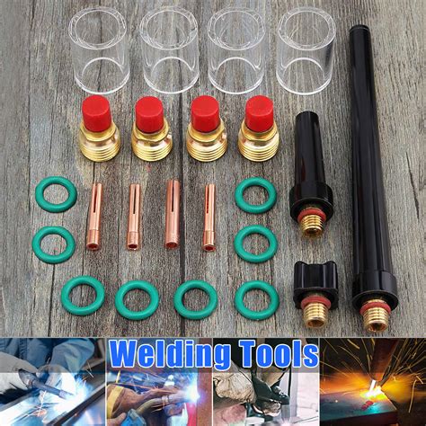 Pcs Tig Welding Torch Gas Lens Glass Pyrex Cup Collet For Wp