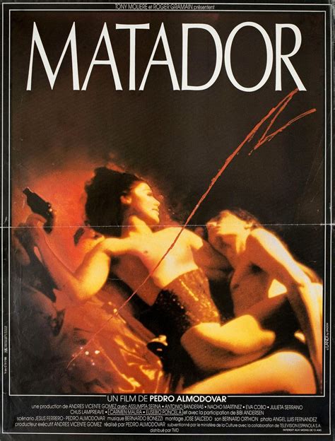 Matador 1986 French Petite Poster Matador Eusebio Film Aesthetic