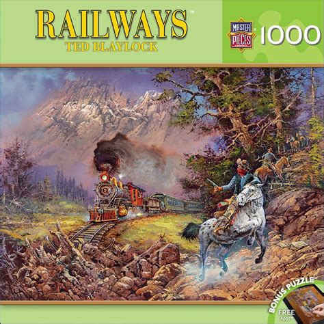 Masterpieces Railways Hold Up On 9 Train Robbery 1000 Piece Jigsaw