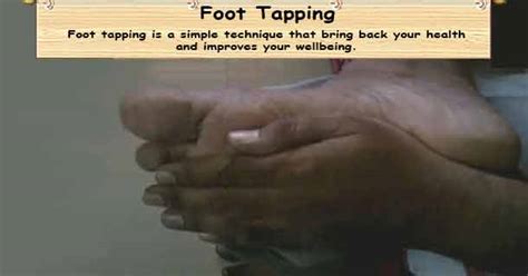 Foot Tapping Improve Health With Foot Tapping Slapping Or Clapping