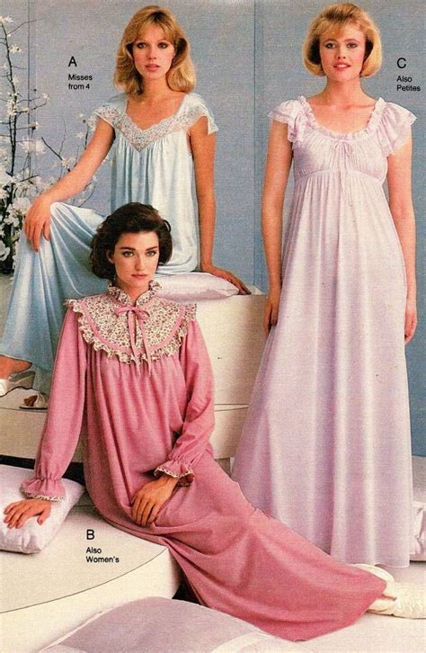 Bildergebnis Für Nightgow Catalogue Sleepwear Women Night Gown 1980s Women