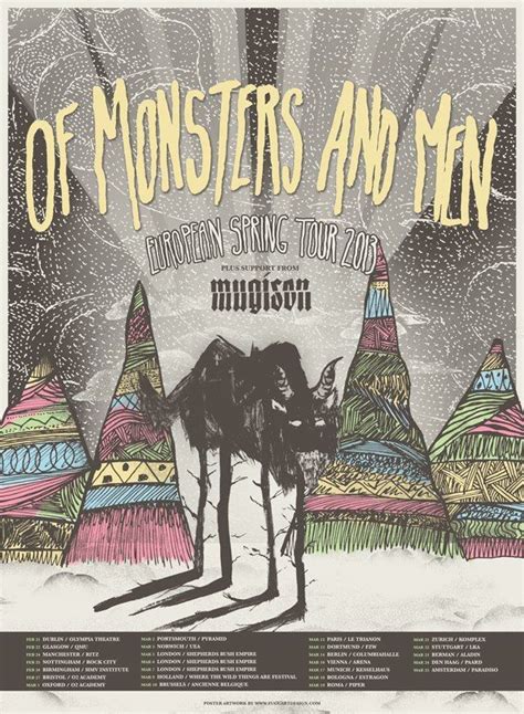 Of Monsters And Men Of Monsters And Men Music Poster Indie Guy