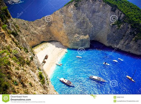 Navagio Beach Shipwreck Beach Zakynthos Island Greece