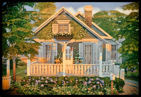 Little Cottage For Grandma And Grandpa Sims House Sims 4 Cottage Sims