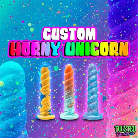 Custom Horny Unicorn Dildo Suction Cup Dildo Fantasy Dildo Etsy