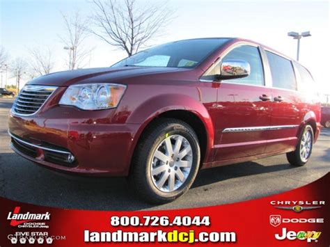 2011 Deep Cherry Red Crystal Pearl Chrysler Town And Country Touring L
