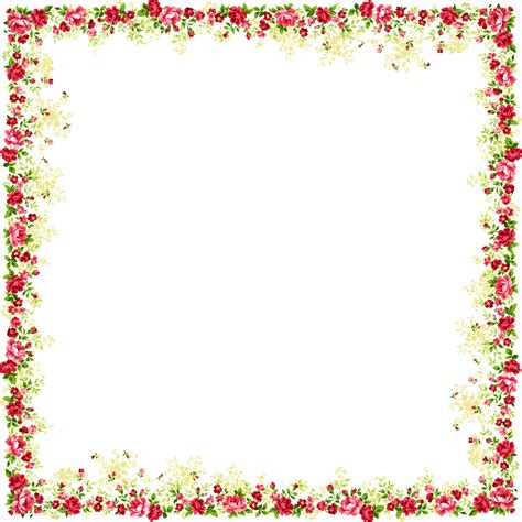 Download And Picture Flower Frame Frames Borders HQ PNG Image | FreePNGImg
