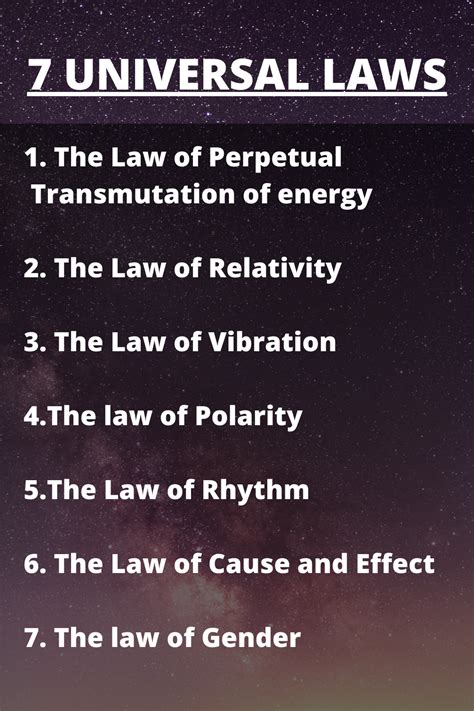 Unlocking The Power Of The 7 Universal Laws