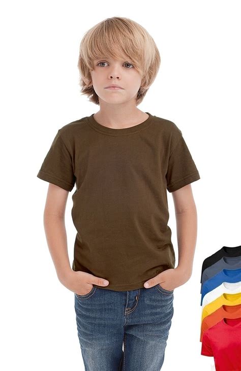 Hanes Girls Boys Kids Childs Blank Plain Organic Cotton Tee T-Shirt Tshirt - Toms Cabin