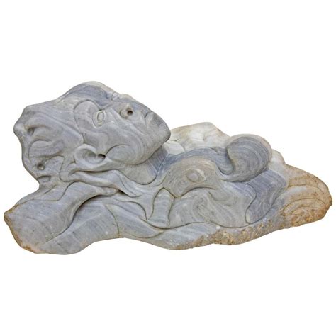 Modernist Carved Sandstone Figural Sculpture For Sale At 1stdibs