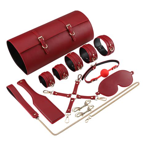 Pu10pcs Sex Toy Japanese Luxury Ankle Cuffs Whip Spanking Sex Silicone