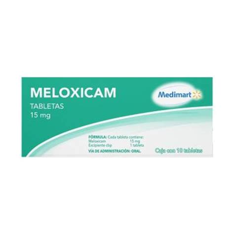 Meloxicam Medimart 15 Mg 10 Tabletas Walmart