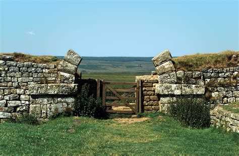 Arched Gateway Hadrians Wall Illustration Ancient History