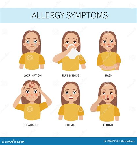 Allergy Infographic Vector 122690770
