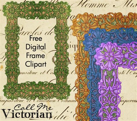 Free Digital Frame Clipart Call Me Victorian