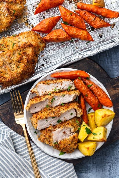 Serve tender and flavourful pork chops every time with our tips and recipe ideas. Breaded Pork Chops make an easy dinner for any night of the week. These breaded baked pork chops ...