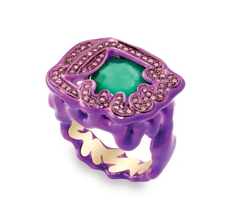 Green & Purple Ring | Purple rings, Rings, Purple diamond