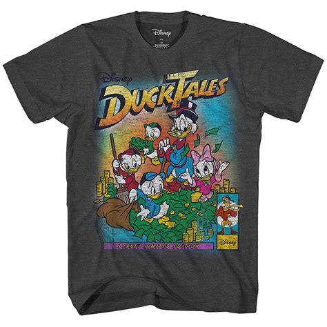 Disney Mens Ducktales Scrooge Mcduck Huey Dewey Louie Webby Shirt T