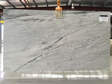 Thunder White Slab Indian Polished Granite Slabs For Countertops
