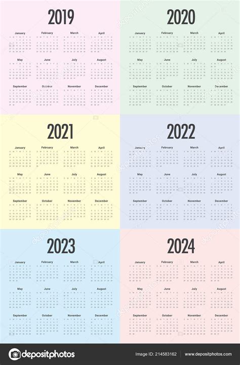 2024 Calendar Year 2019 2020 2021 2022 2023 2024 Calendar —
