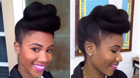 29 awesome new ways to style your natural hair. Twisted Pompadour Hairstyle For Classy Ladies - A Million ...