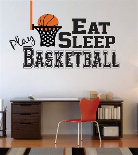 Basketball Wall Decal Basketball Nursery Decal Basketball Etsy