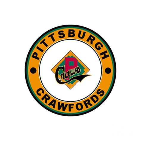 Pittsburgh Crawfords Negro League Retro Logo Digital Art By Spencer