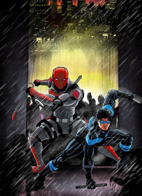Fan Art Nightwing And Red Hood In His Task Force Zombie Armor